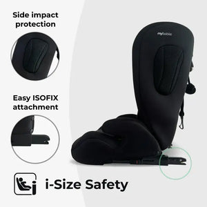 My Babiie MBCS75 Toddler to Booster R129 Car Seat with ISOFIX - Black Leopard