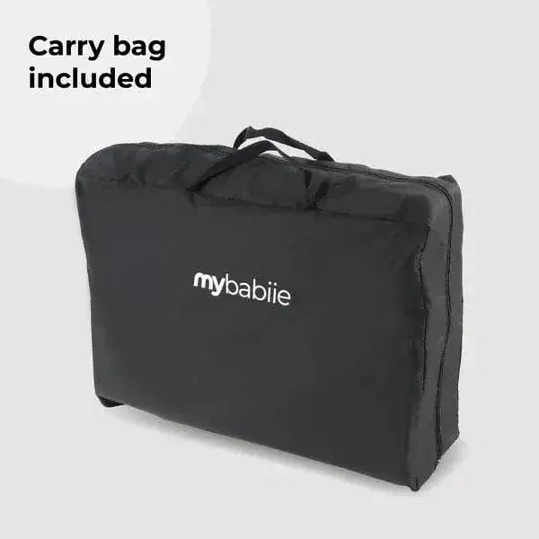 My Babiie MBTC2 Air-Light 2-in-1 Travel Cot with Bassinet – Black My Babiie