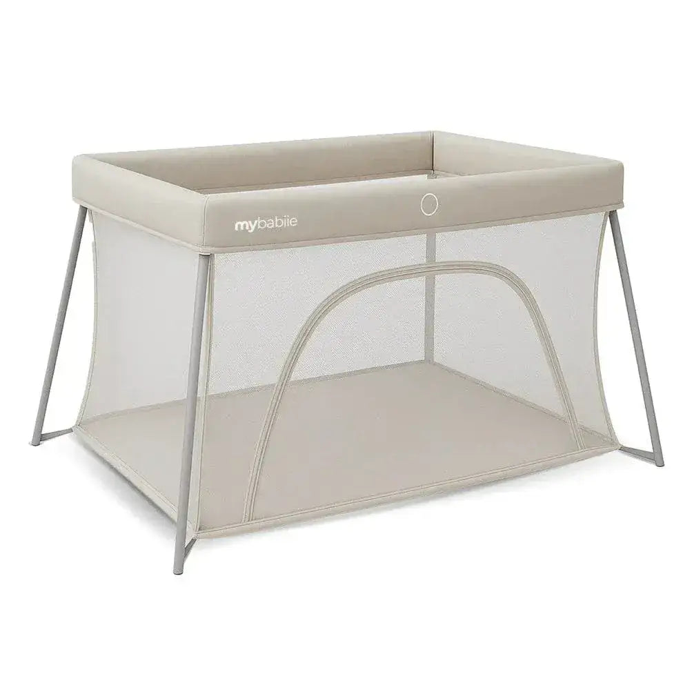 My Babiie MBTC2 Air-Light 2-in-1 Travel Cot with Bassinet – Ivory My Babiie