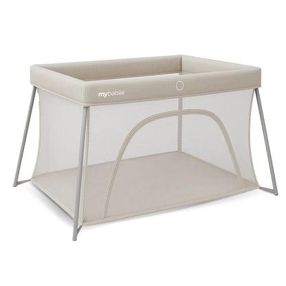 My Babiie MBTC2 Air-Light 2-in-1 Travel Cot with Bassinet – Ivory My Babiie