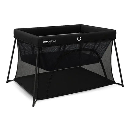 My Babiie MBTC3 Air-Light 3-in-1 Travel Cot with Bassinet – Black My Babiie