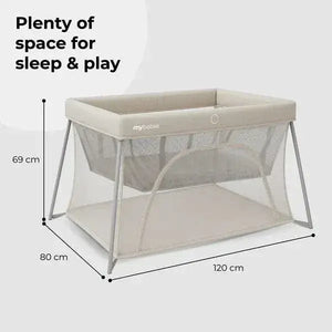 My Babiie MBTC3 Air-Light 3-in-1 Travel Cot with Bassinet – Ivory My Babiie