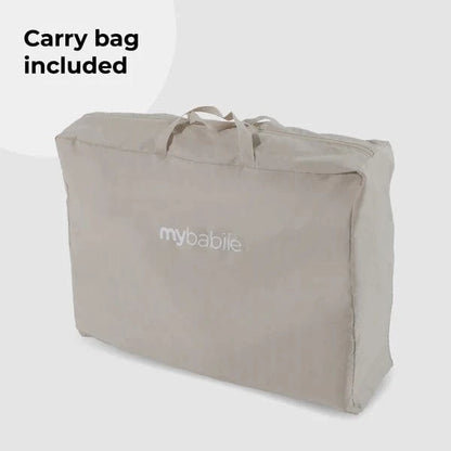 My Babiie MBTC2 Air-Light 2-in-1 Travel Cot with Bassinet – Ivory My Babiie