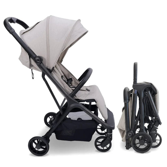 My Babiie MBX7 Auto Folding Compact Stroller - Beige General My Babiie   