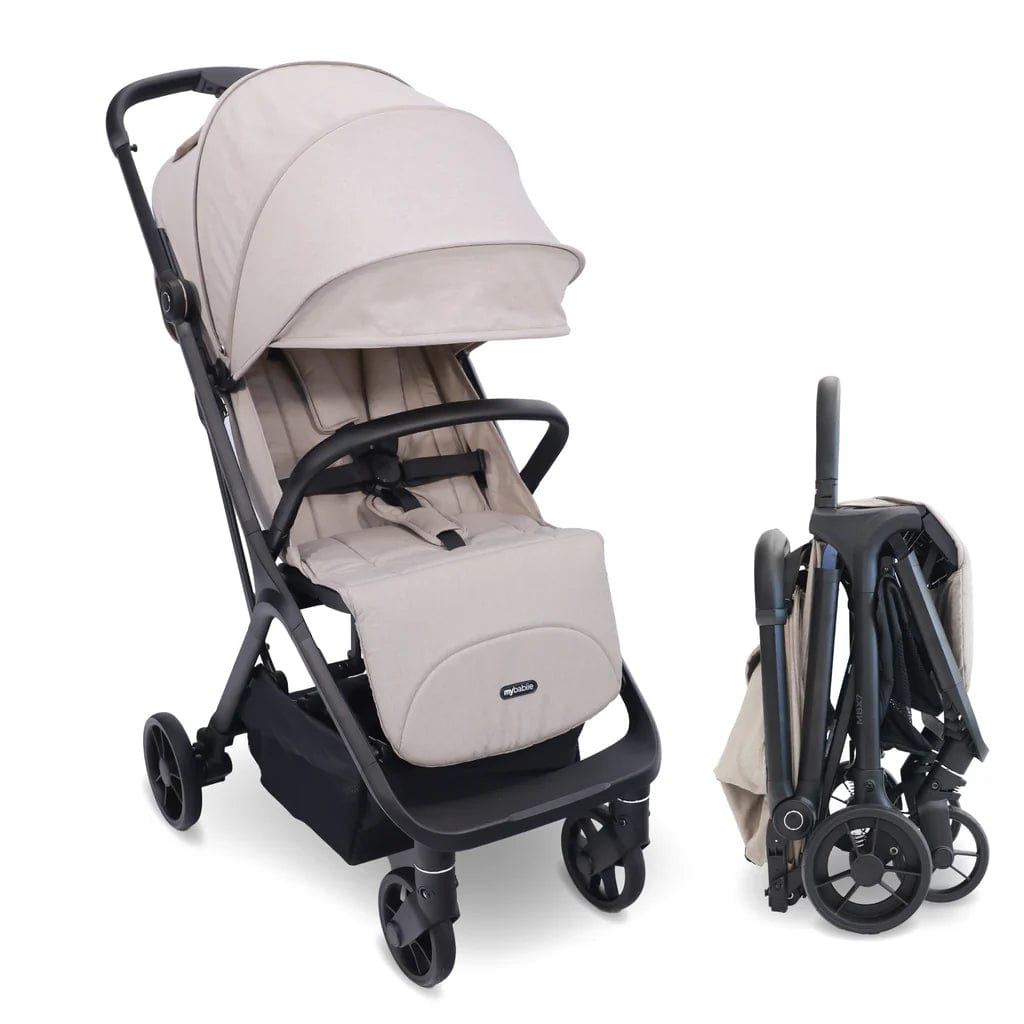 My Babiie MBX7 Auto Folding Compact Stroller - Camel General My Babiie   