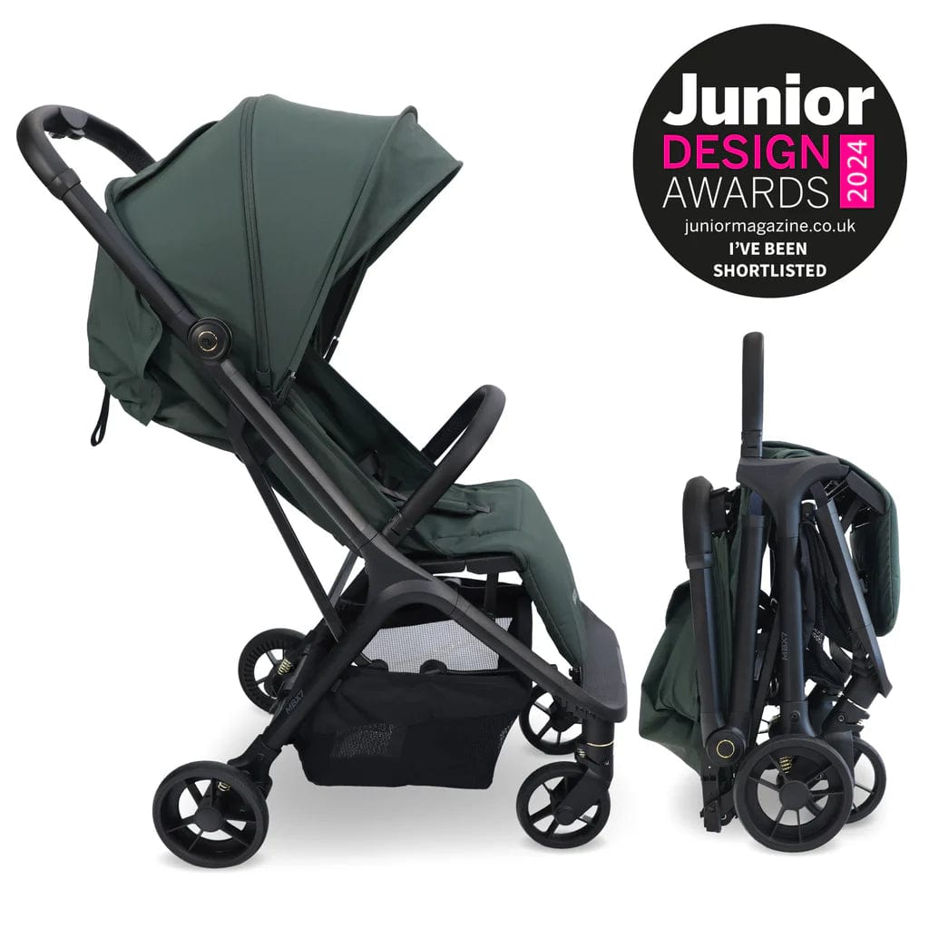 My Babiie MBx7 Plus Auto Fold Stroller - Green  My Babiie   