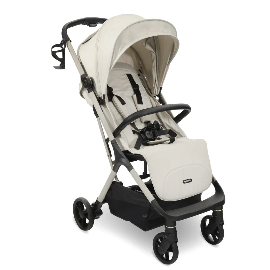 My Babiie MBx7 Plus Auto Fold Stroller - Ivory  My Babiie   