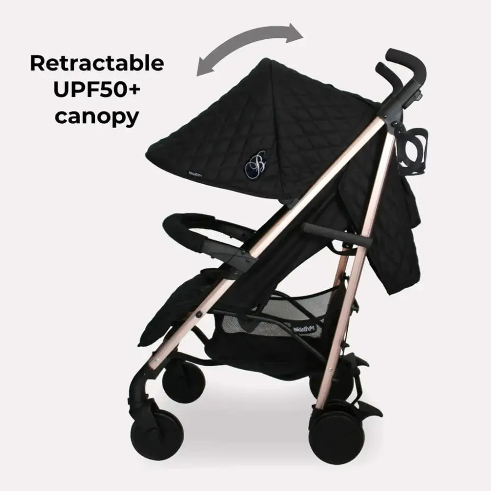 My Babiie Plus MB51 Stroller with Raincover - Quilted Black stroller My Babiie