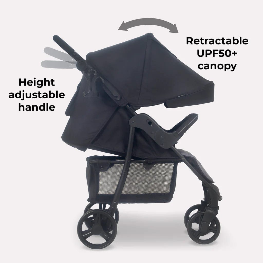 My Babiie Stroller MB30 in Black and Grey  My Babiie   