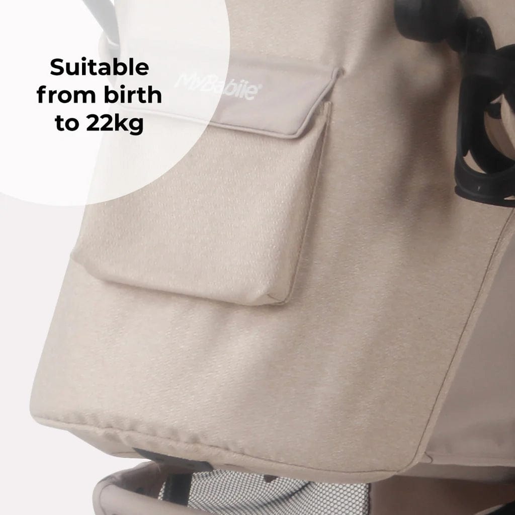 My Babiie Stroller MB30 in Oatmeal  My Babiie   