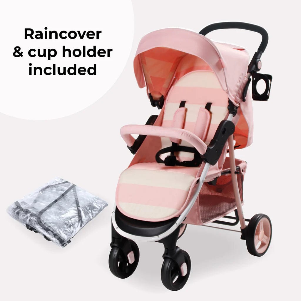 My Babiie Stroller MB30 in Pink Stripe  My Babiie   