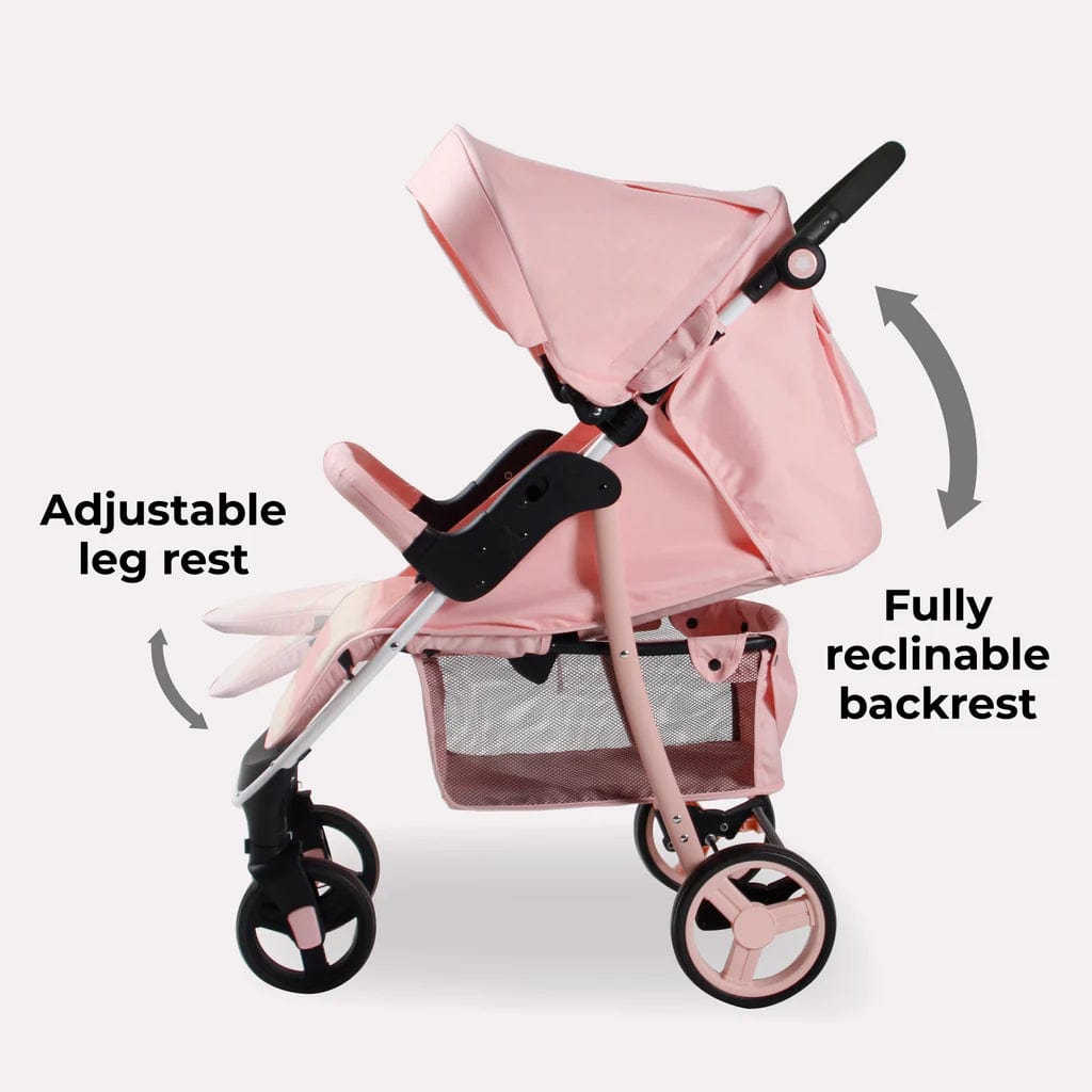 My Babiie Stroller MB30 in Pink Stripe Baby Boutique UK