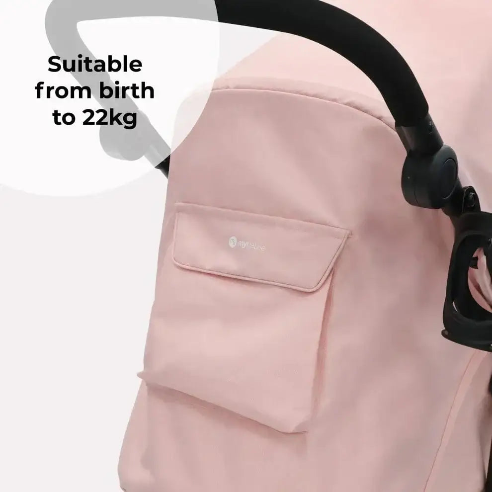 My Babiie Stroller MB30 Plus with Raincover in Pink Leopard My Babiie