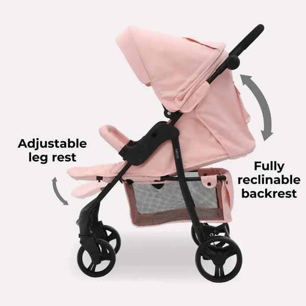 My Babiie Stroller MB30 Plus with Raincover in Pink Leopard My Babiie