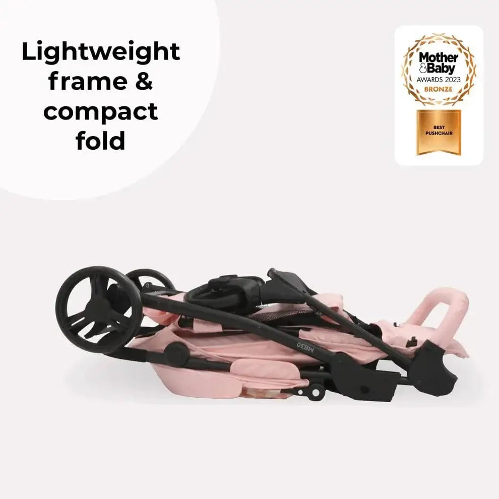 My Babiie Stroller MB30 Plus with Raincover in Pink Leopard My Babiie