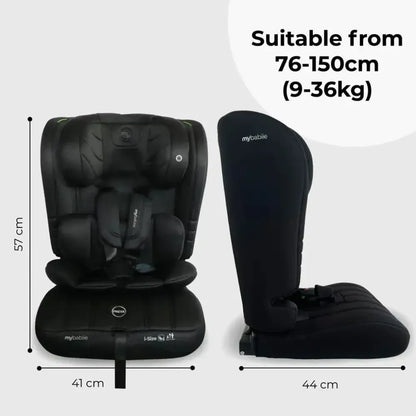 My Babiie Toddler to Booster R129 Car Seat - Black My Babiie