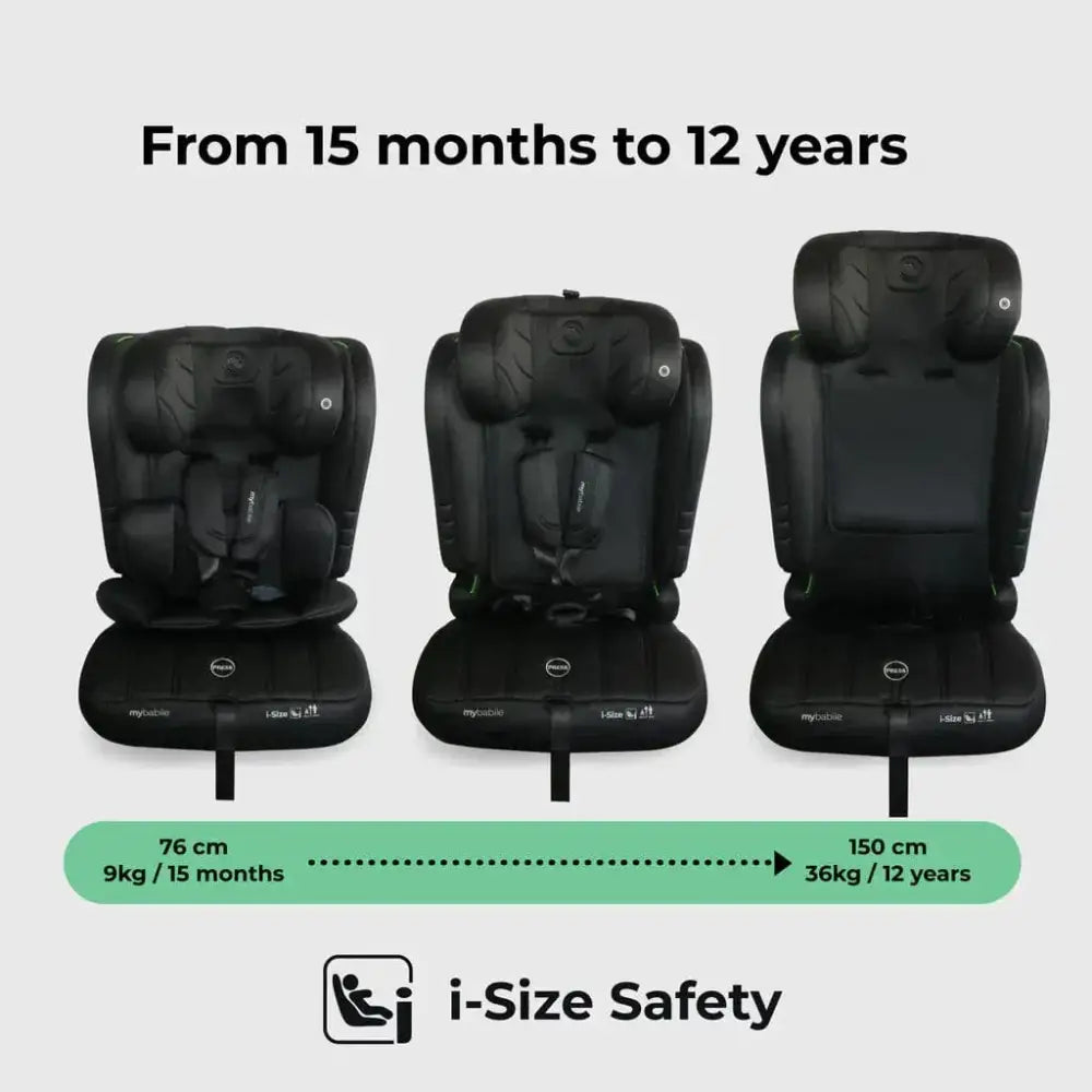My Babiie Toddler to Booster R129 Car Seat - Black My Babiie