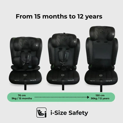 My Babiie Toddler to Booster R129 Car Seat - Black My Babiie