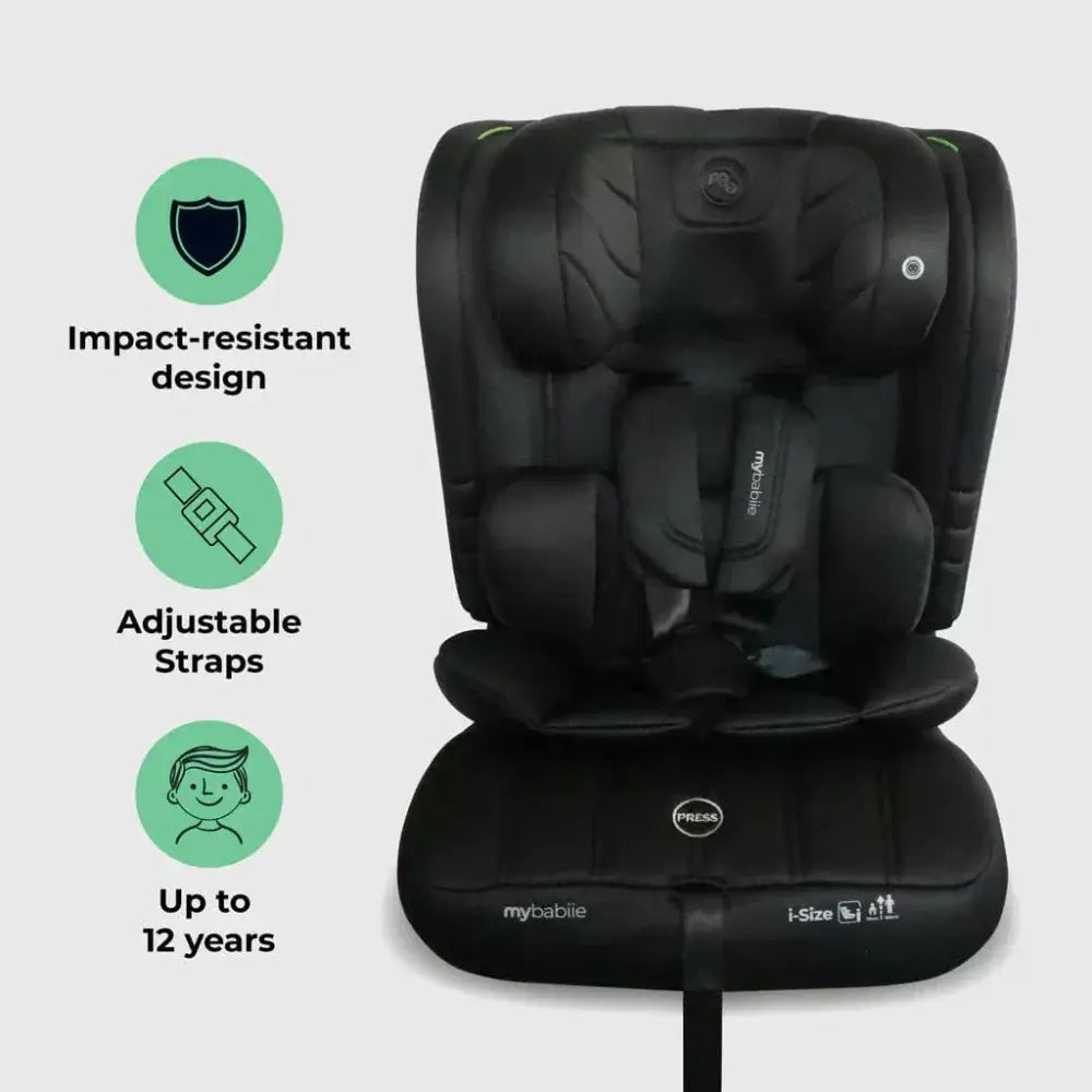 My Babiie Toddler to Booster R129 Car Seat - Black My Babiie
