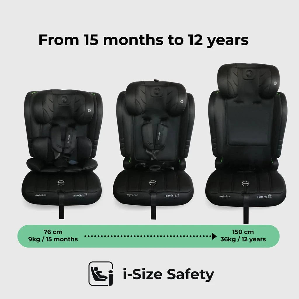 My Babiie Toddler to Booster R129 Car Seat - Black My Babiie