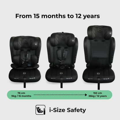 My Babiie Toddler to Booster R129 Car Seat - Black My Babiie