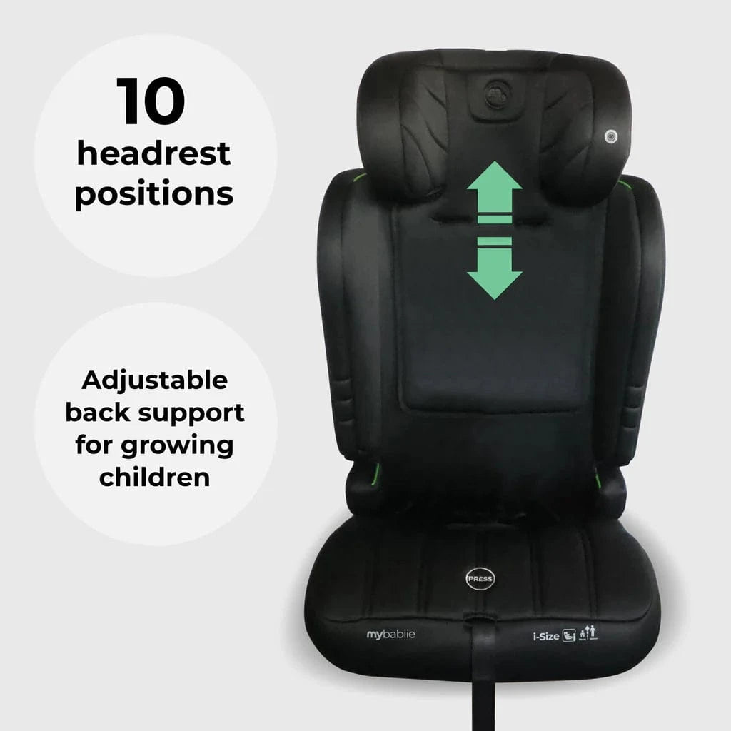 My Babiie Toddler to Booster R129 Car Seat - Black My Babiie