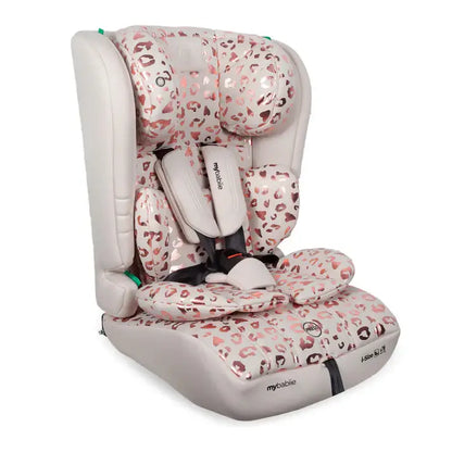 My Babiie Toddler to Booster R129 Car Seat - Pink Leopard