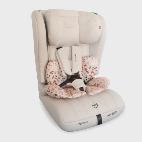 My Babiie Toddler to Booster R129 Car Seat - Pink Leopard
