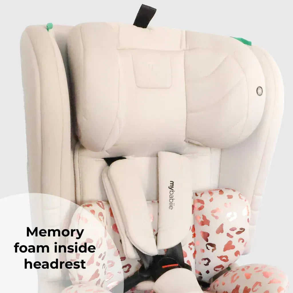 My Babiie Toddler to Booster R129 Car Seat - Pink Leopard My Babiie