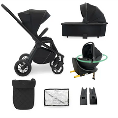My Babiie Travel System 3 in 1 i-Size With Spin 360 Car Seat and Isofix - Black