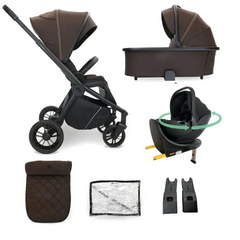 My Babiie Travel System 3 in 1 - MB450 i-Size 360 Spin Car Seat With Isofix - Chocolate