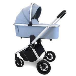 My Babiie Travel System 3 in 1 - MB450 i-Size 360 Spin Car Seat With Isofix- Steel Blue My Babiie