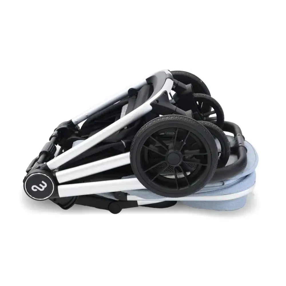 My Babiie Travel System 3 in 1 - MB450 i-Size 360 Spin Car Seat With Isofix- Steel Blue My Babiie