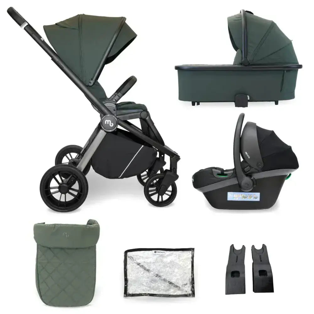 My Babiie Travel System 3 in 1 - MB450 i-Size - Forest Green My Babiie