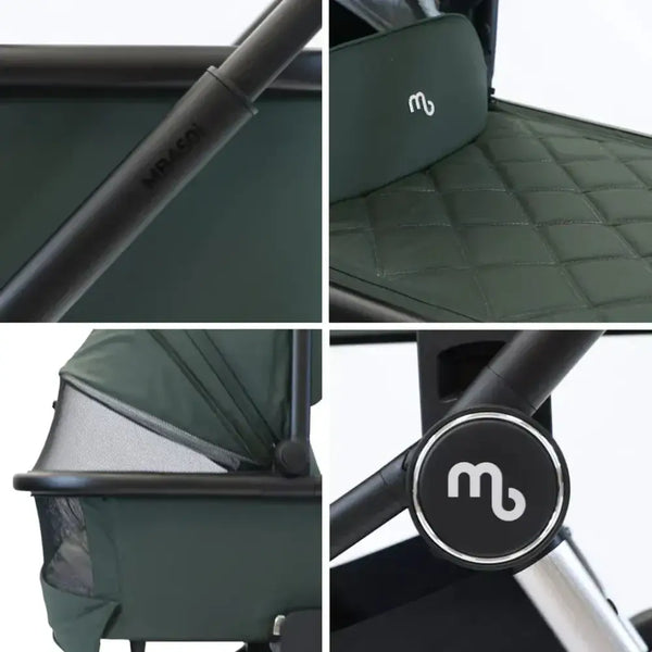 My Babiie Travel System 3 in 1 - MB450 i-Size - Forest Green My Babiie