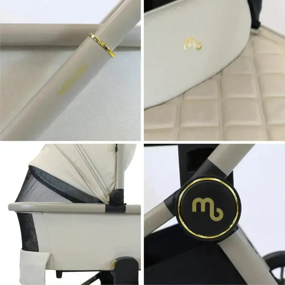 My Babiie Travel System 3 in 1 - MB450 i-Size - Ivory My Babiie