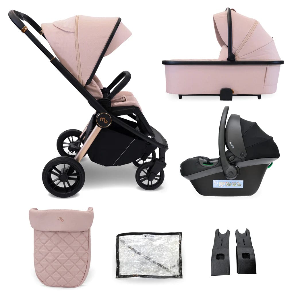 My Babiie Travel System 3 in 1 - MB450 i-Size - Pastel Pink  My Babiie   