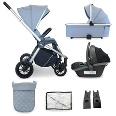 My Babiie Travel System 3 in 1 - MB450 i-Size - Steel Blue