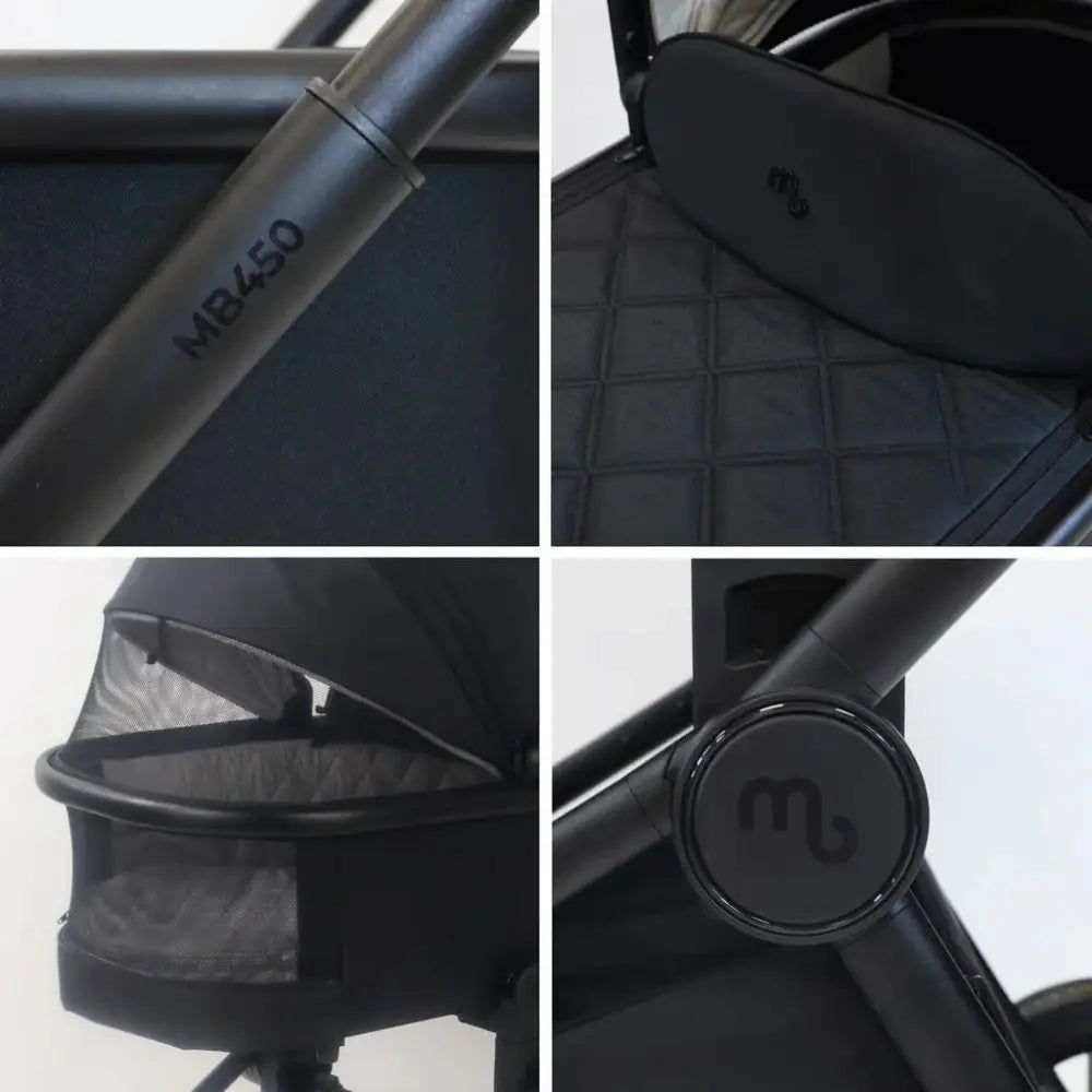 My Babiie Travel System 3 in 1 - MB450 i-Size With Isofix - Black My Babiie