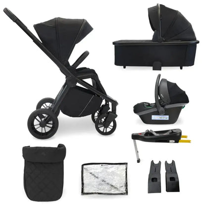 My Babiie Travel System 3 in 1 - MB450 i-Size With Isofix - Black My Babiie