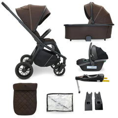 My Babiie Travel System 3 in 1 - MB450 i-Size With Isofix - Chocolate