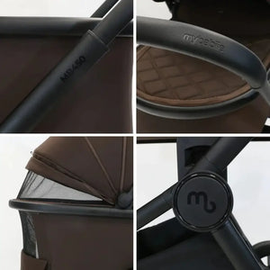 My Babiie Travel System 3 in 1 - MB450 i-Size With Isofix - Chocolate My Babiie