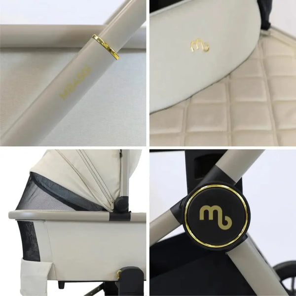My Babiie Travel System 3 in 1 - MB450 i-Size With Isofix - Ivory My Babiie