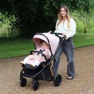 My Babiie Travel System 3 in 1 - MB450 i-Size With Isofix - Pastel Pink My Babiie