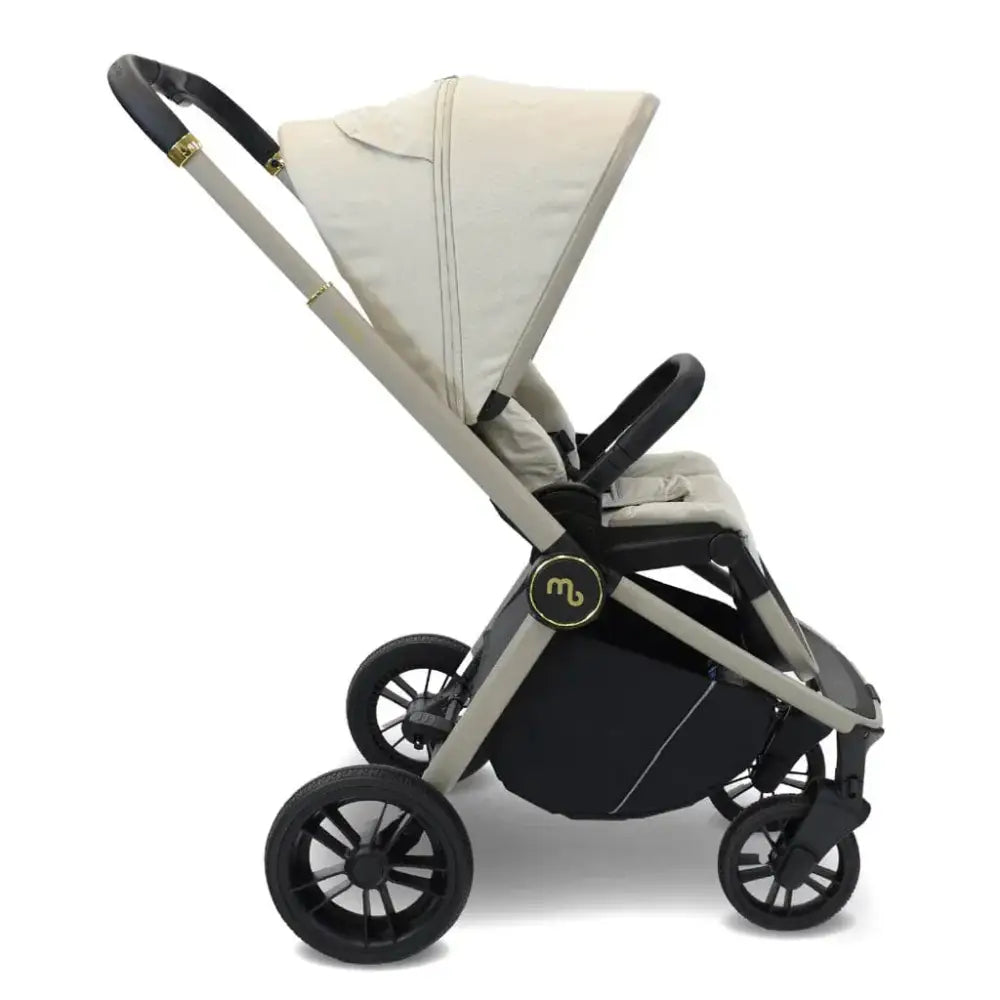 My Babiie Travel System 3 in 1 - MB450 i-Size With Spin 360 Car Seat and Isofix - Ivory My Babiie