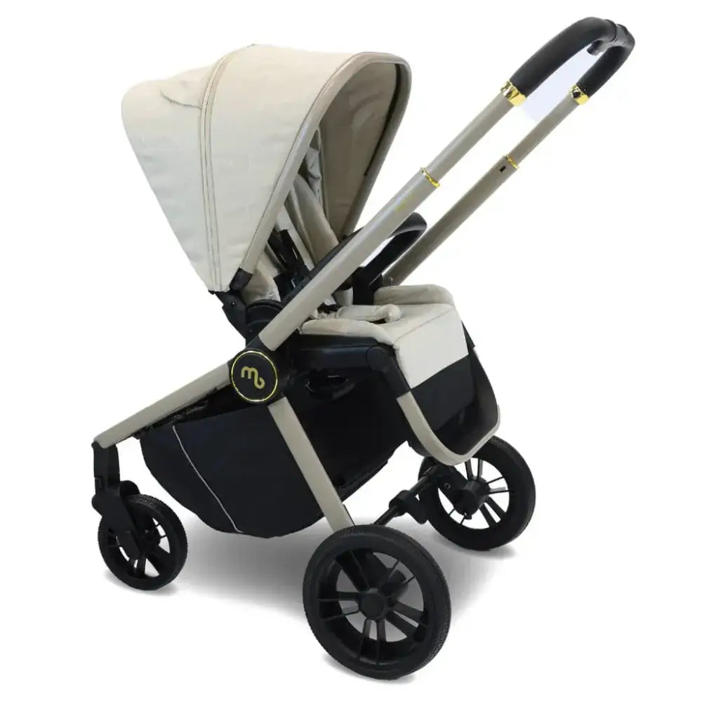 My Babiie Travel System 3 in 1 - MB450 i-Size With Spin 360 Car Seat and Isofix - Ivory My Babiie