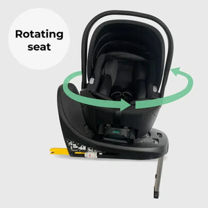 My Babiie Travel System 3 in 1 - MB450 i-Size With Spin 360 Car Seat and Isofix - Ivory My Babiie