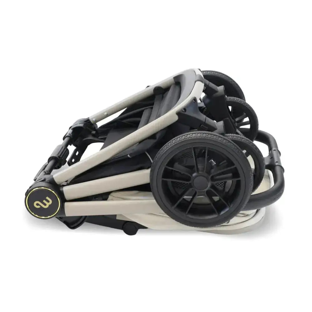 My Babiie Travel System 3 in 1 - MB450 i-Size With Spin 360 Car Seat and Isofix - Ivory My Babiie