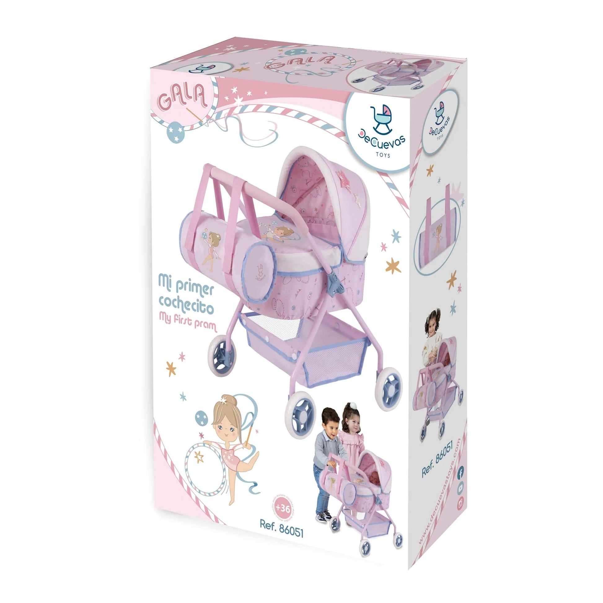 My First Dolls Pram - Gala Collection  De Cuvas   