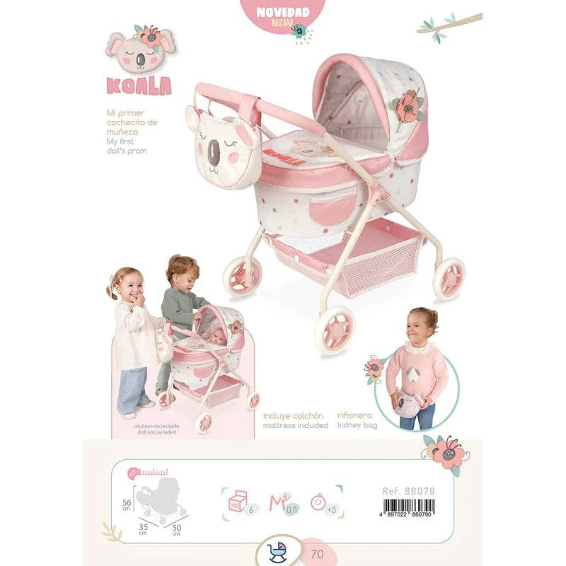 My First Dolls Pram - Koala  De Cuvas   